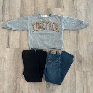 Zara Sweatshirt & Jeans Bundle